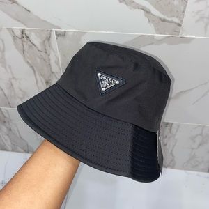 Prada Bucket Hat in Black.